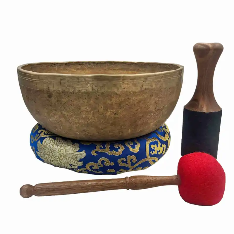 Bol chantant Kopre en sept métaux de bronze