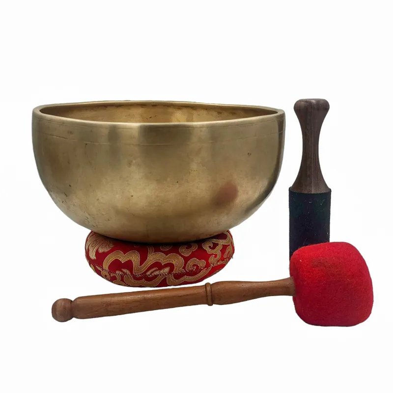Bol chantant Jambati en sept métaux en bronze