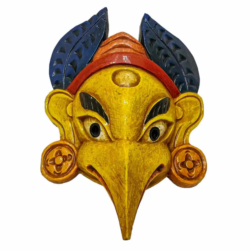 Masque en Bois de Garuda – Protection en Bois de Peuplier