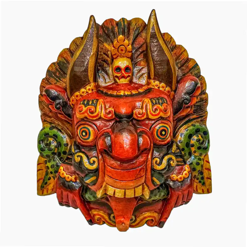 Masque en bois de Cheppu – Frère de Garuda