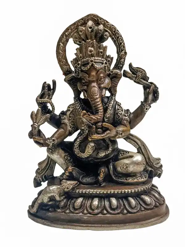 Statue miniature en cuivre faite à la main – Éliminateur des obstacles et Dieu de la sagesse