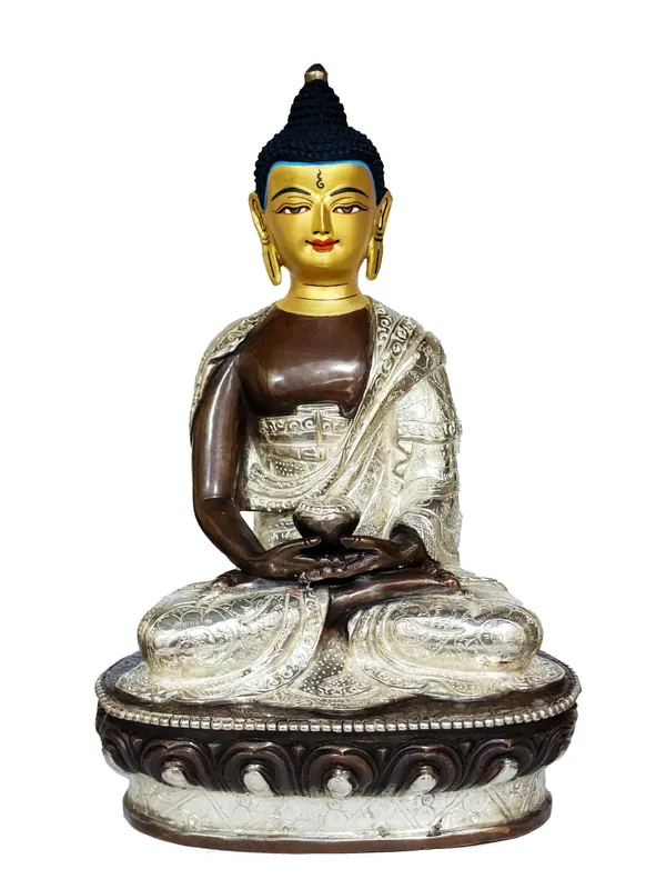 Statue en cuivre d’Amitabha Bouddha – Compassion illimitée