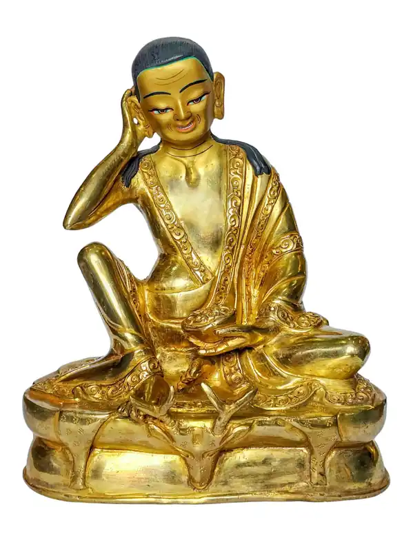 Statue en cuivre de Milarepa – Un symbole de persévérance et d’illumination