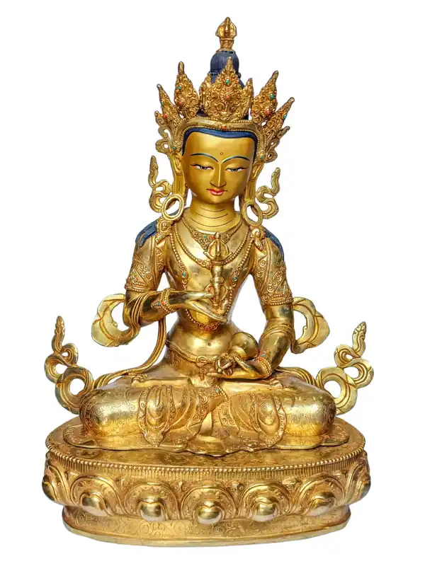 Statue en cuivre de Vajrasattva – Symbole de purification et d’illumination