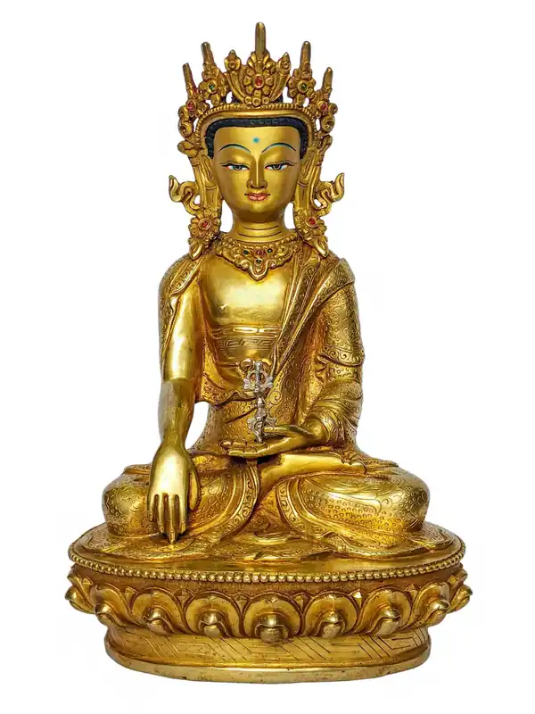 Statue de Bouddha serein – Artisanat en cuivre représentant l’illumination et la compassion