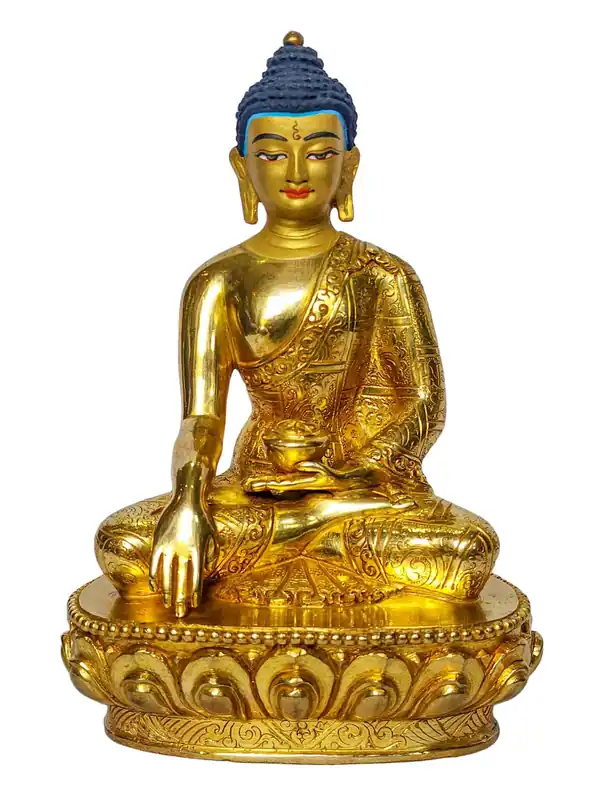 Statue de Bouddha Shakyamuni en cuivre fait main – L’Éveillé