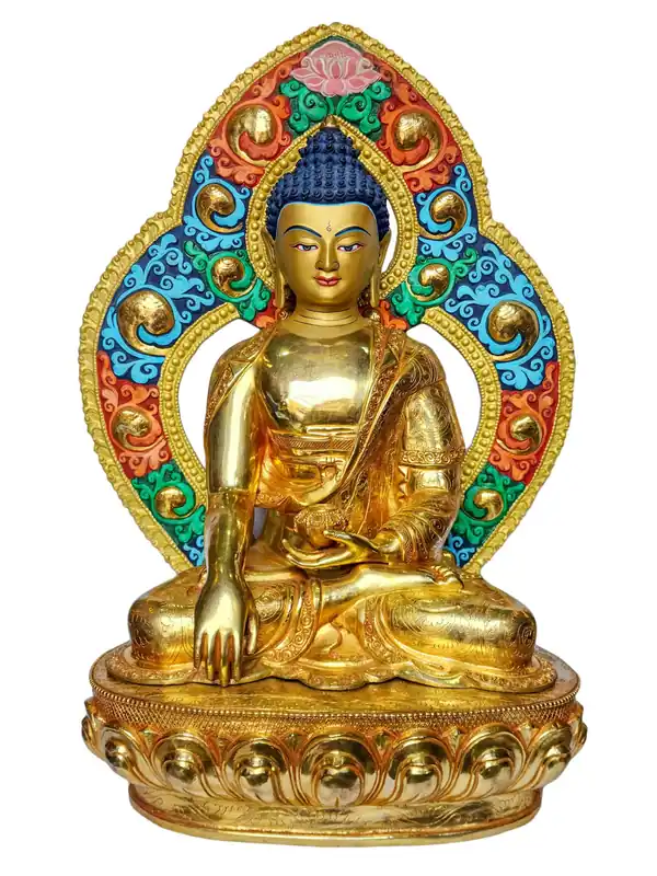 Statue en cuivre de Shakyamuni Bouddha – Un symbole d’illumination et de compassion