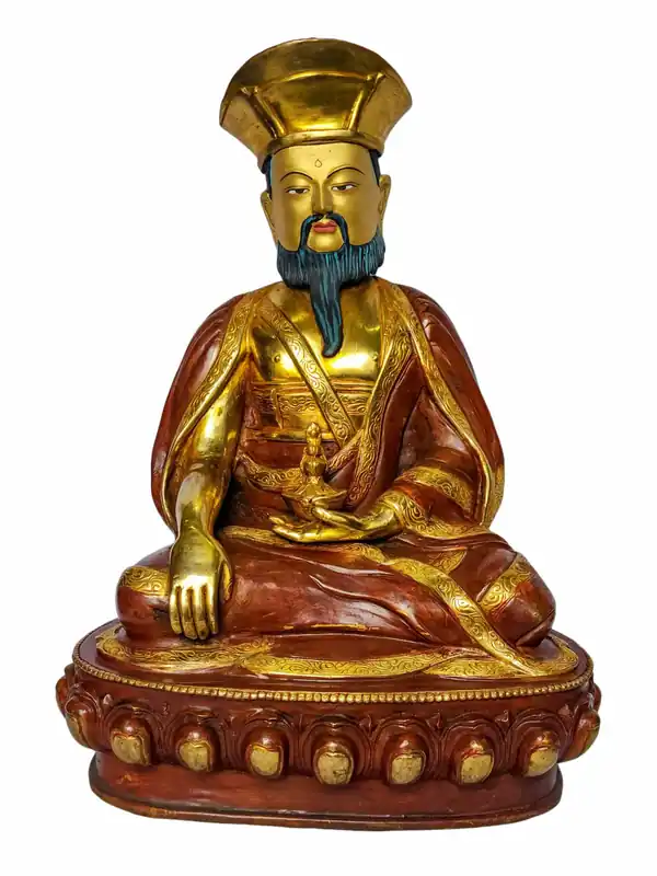 Statue en cuivre du 4e Zhabdrung Rinpoche