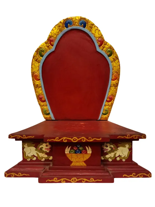 Trône de base Chesum en bois pour statues spirituelles – Conception durable et traditionnelle