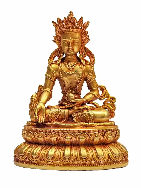 Statue miniature en cuivre de Ksitigarbha – Gardien des âmes et Protecteur