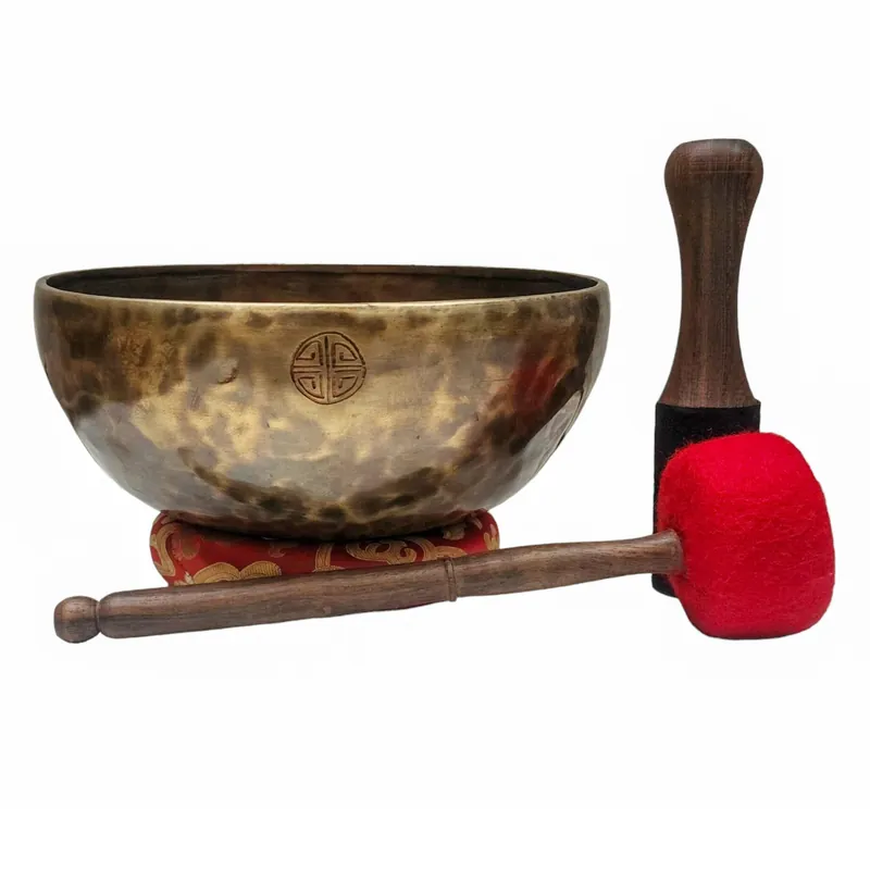 Bol de pleine lune en sept métaux bronze