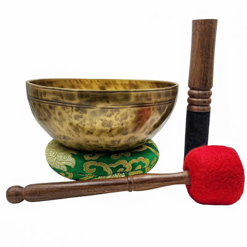 Bol chantant Jambati – Antiquité en métal bronze à sept