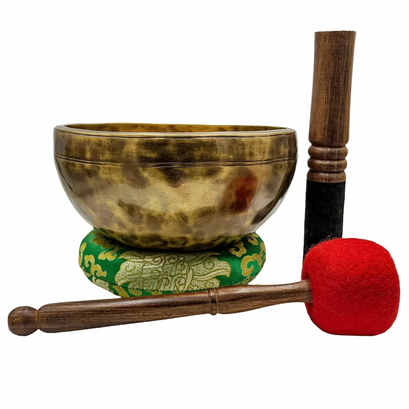 Bol chantant Jambati en sept métaux de bronze