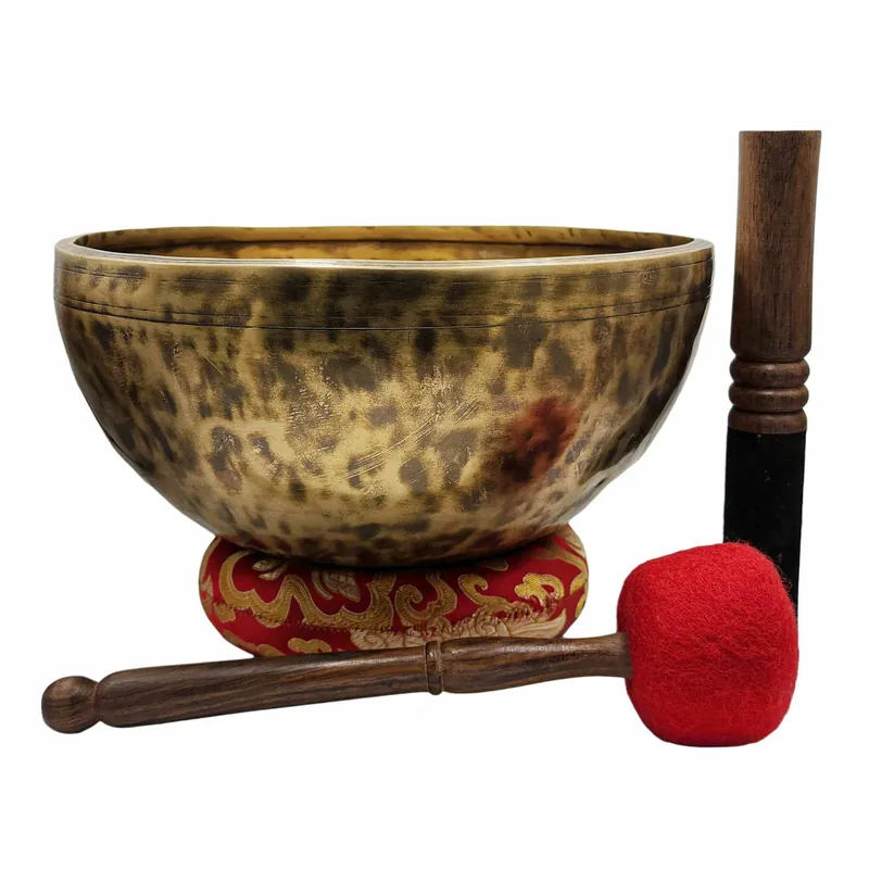 Bol chantant Jambati en sept métaux de bronze