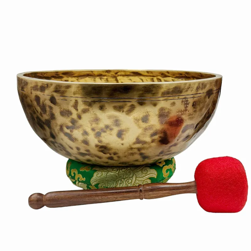 Bol Chantant Jambati en Métal Bronze Sept