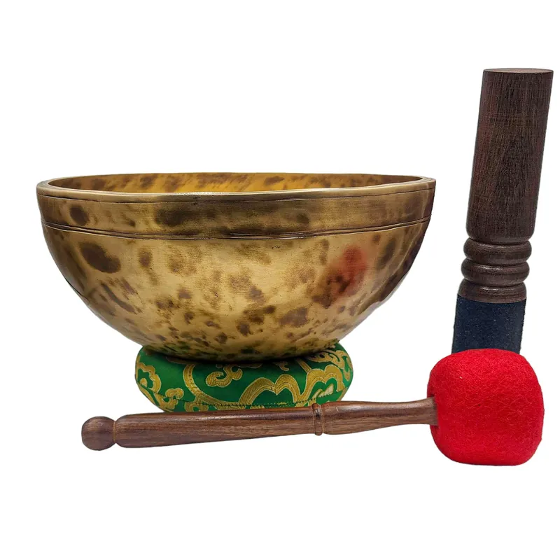 Bol chantant Jhumka Tiger – Sept métaux en bronze