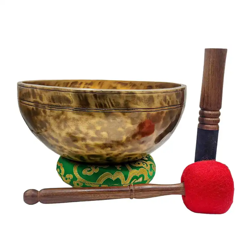 Bol chantant Jhumka Tigre en sept bronzes
