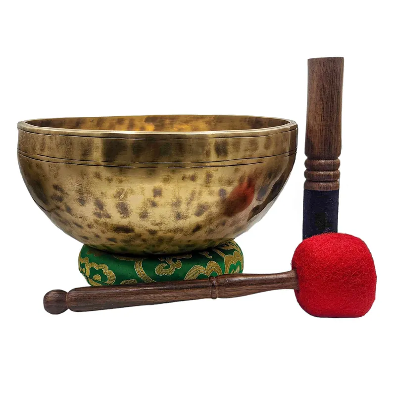 Bol chantant Jhumka Tiger – Sept métaux en bronze
