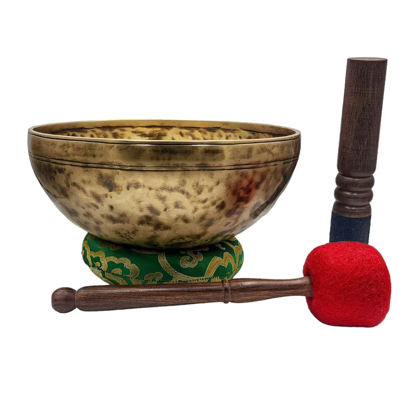 Bol chantant en métal bronze septuple Jhumka Tiger