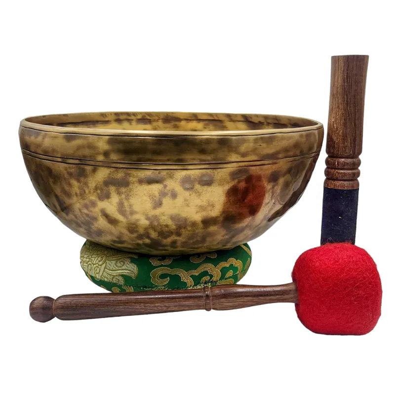 Bol chantant Jhumka en métal bronze sept