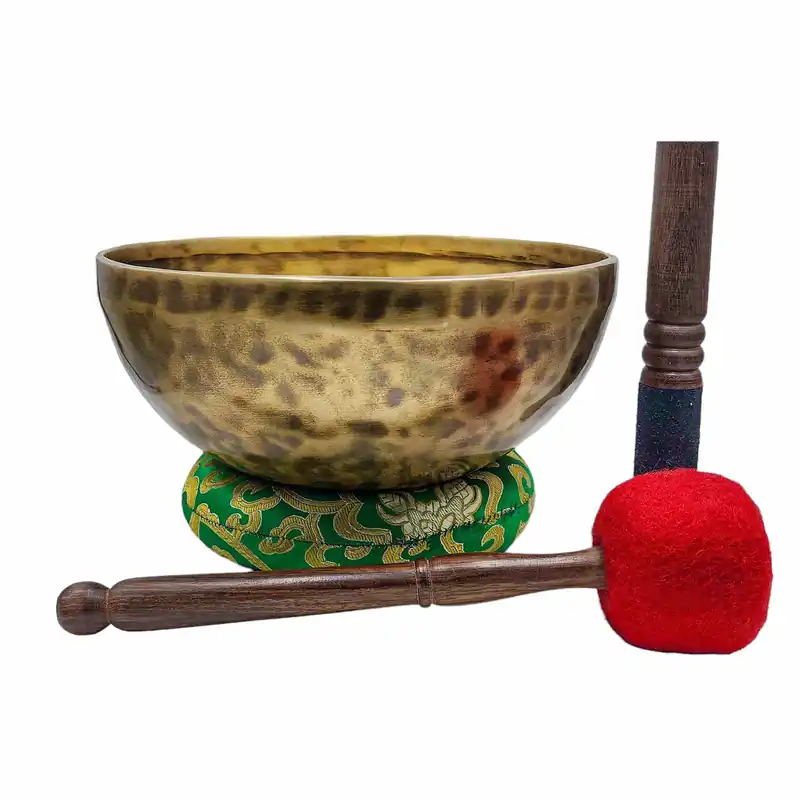 Bol chantant Jambati en sept métaux de bronze