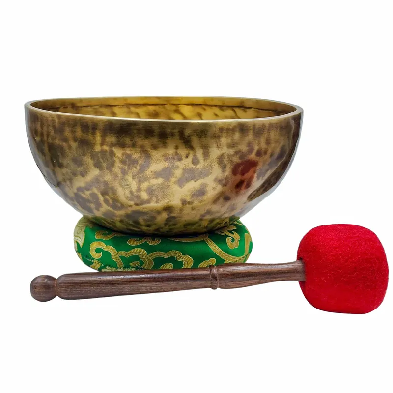 Bol chantant Jambati en sept métaux de bronze