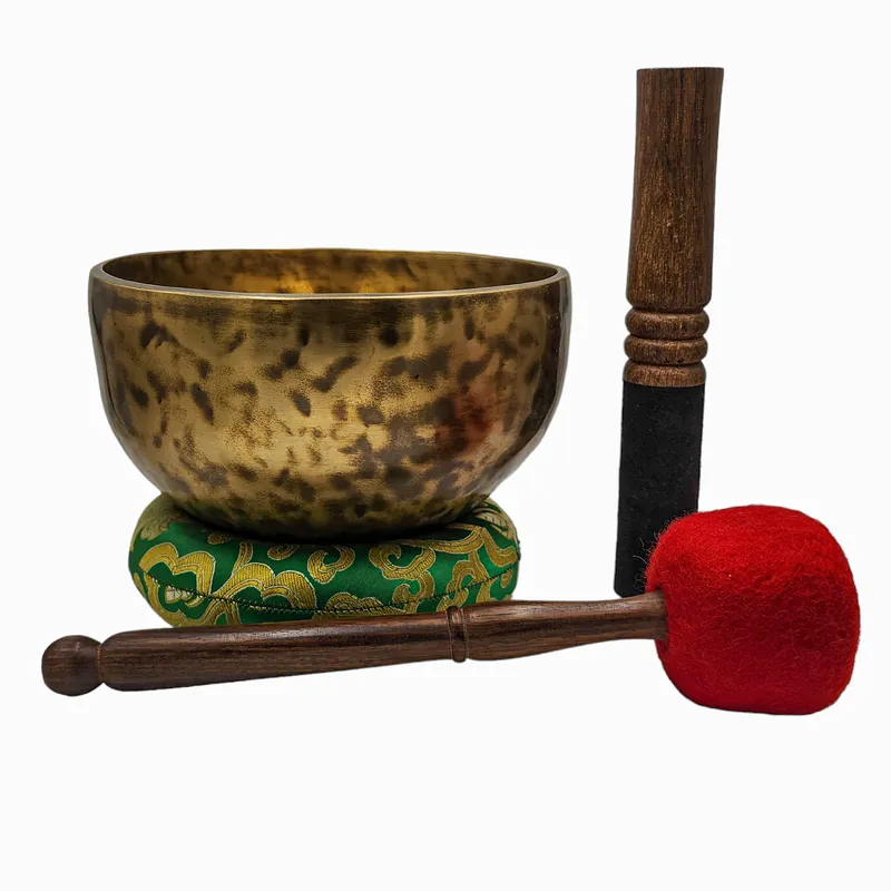 Bol chantant Jambati en sept métaux de bronze