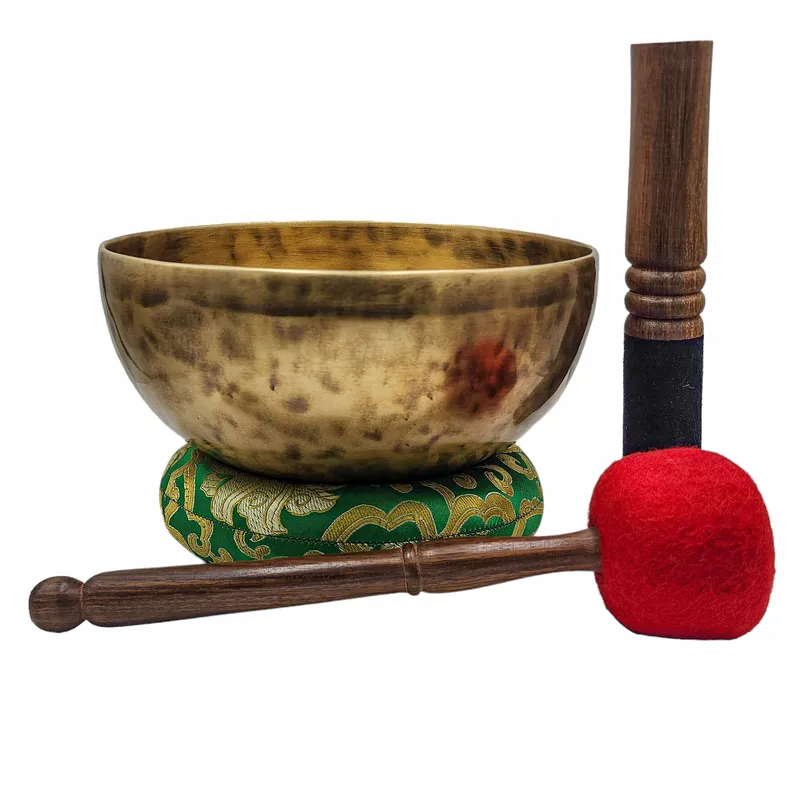 Bol chantant Jambati en sept métaux de bronze