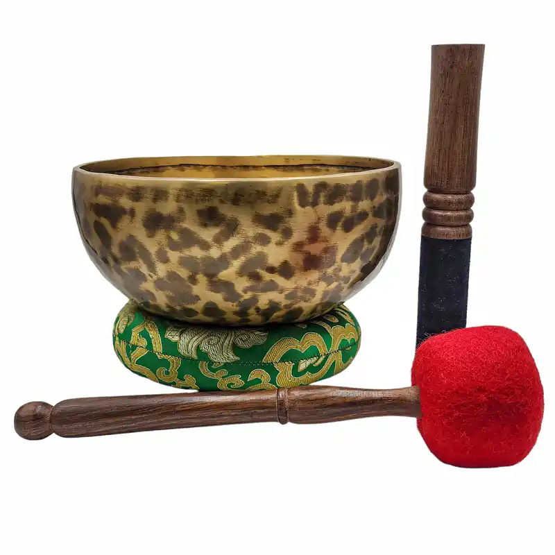 Bol chantant Jambati en métal bronze septuple