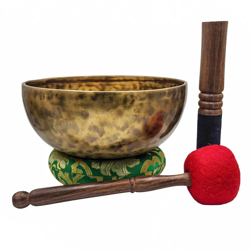 Bol chantant Jambati en bronze sept métal 22 cm