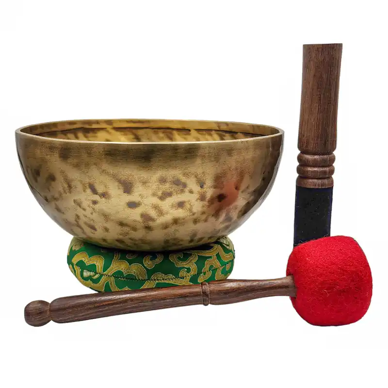 Bol chantant Jambati en sept métaux en bronze