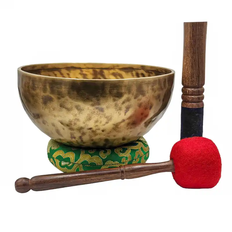 Bol chantant Jambati en métal bronze à sept