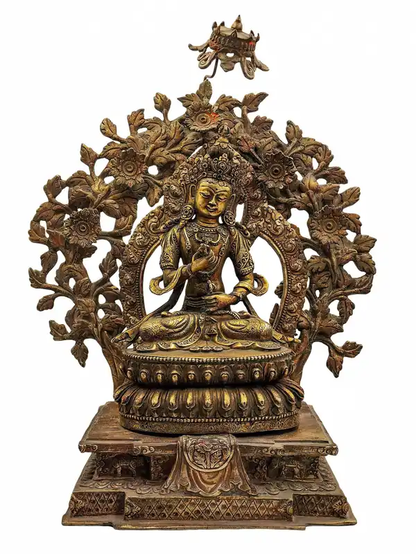 Statue en cuivre de Vajrasattva – 40 cm – Incarnation de la pureté et de l’illumination