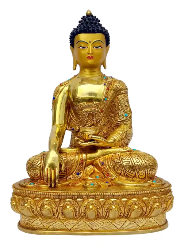 Statue en cuivre de Shakyamuni Buddha – Sagesse spirituelle