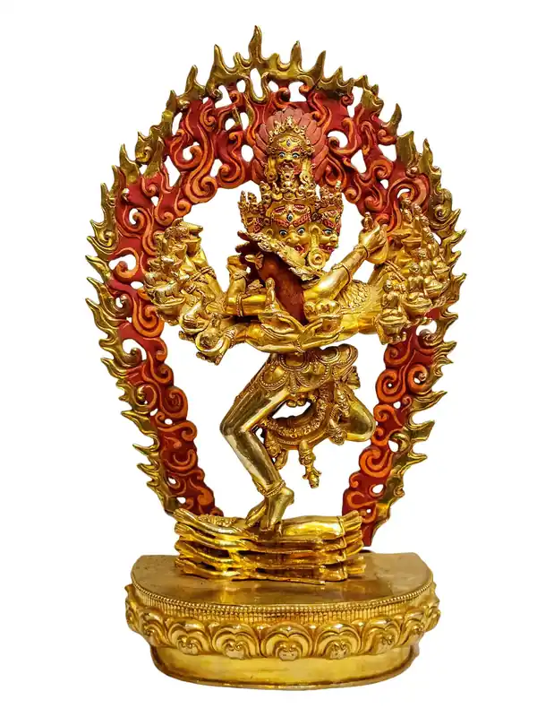 Statue en cuivre de Hevajra – 33 cm de Compassion et de Protection