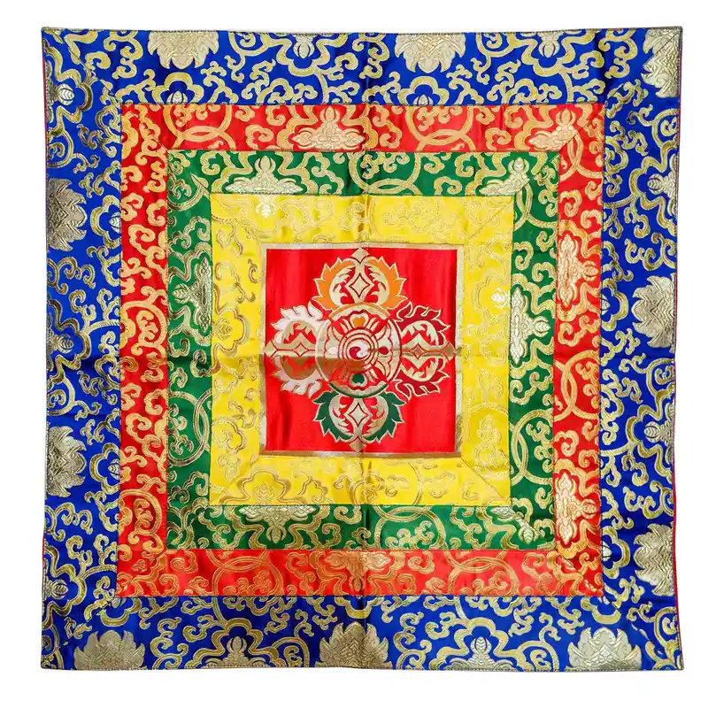 Tissure de Cochin Accrochage Murale avec Double Dorje