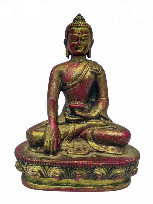 Statue en résine du Bouddha Shakyamuni – Embodiment de l’Éveil, 14 cm