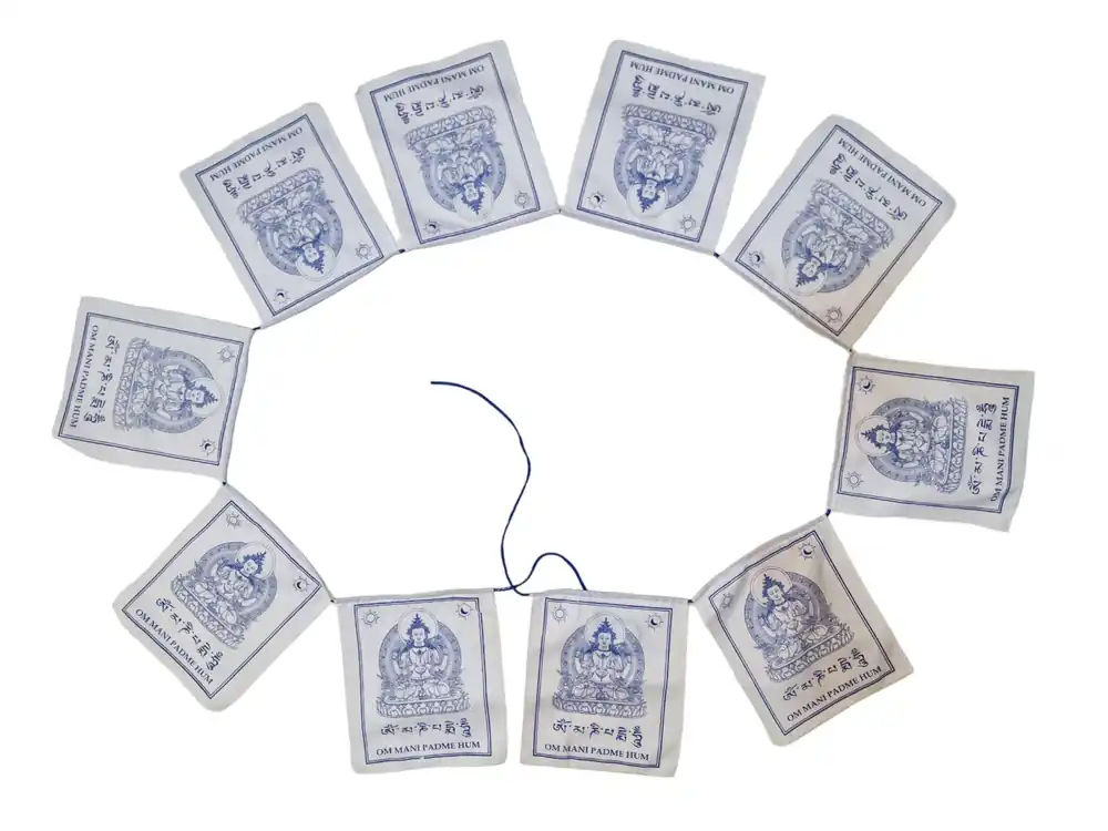 Drapeaux de prière en coton tibétain pour la paix