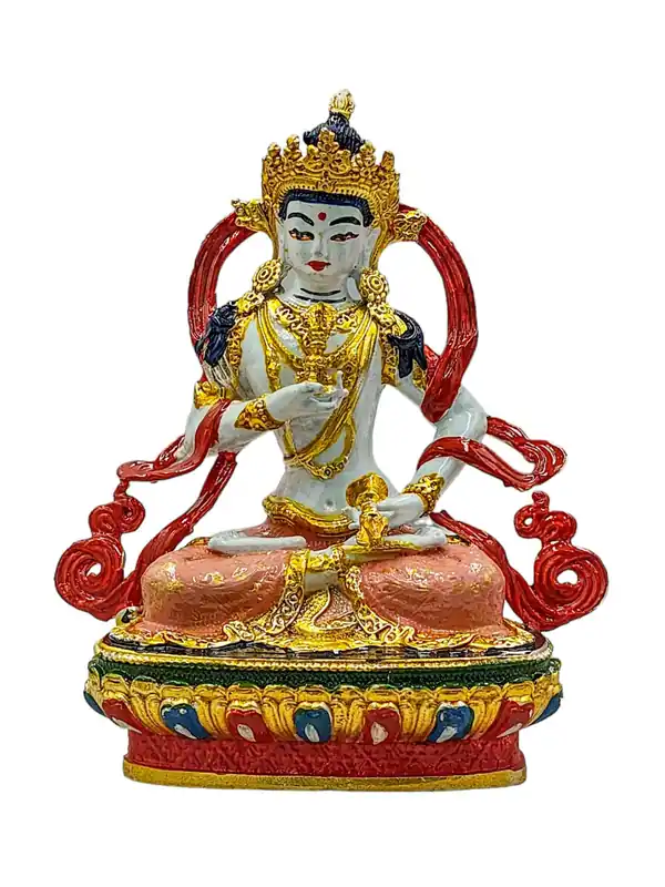 Statue miniature en cuivre de Vajrasattva – Incarnation de la pureté et de l’éveil