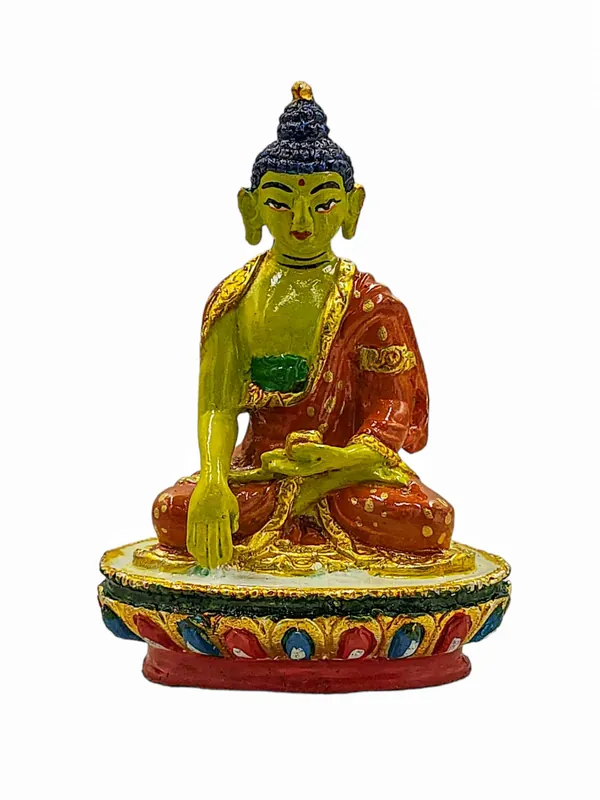 Statue miniature en cuivre de Shakyamuni Buddha – L’illumination dans la tradition