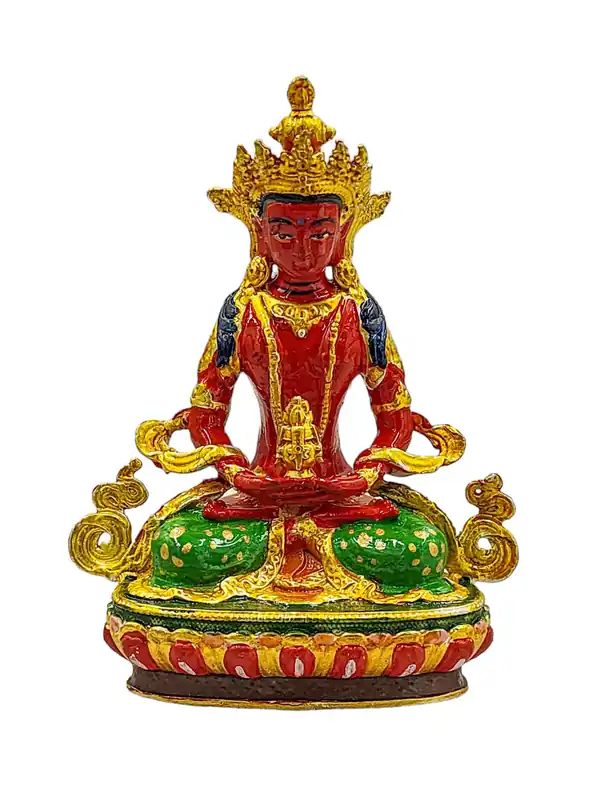 Statue miniature en cuivre d’Aparimita pour la sagesse