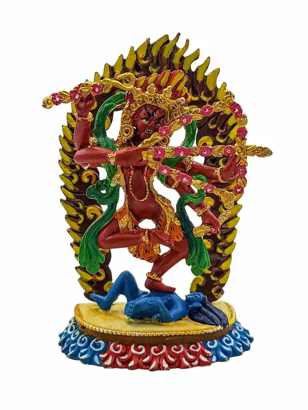 Statue miniature en cuivre de Kurukulla – L’incarnation de l’amour et de la passion
