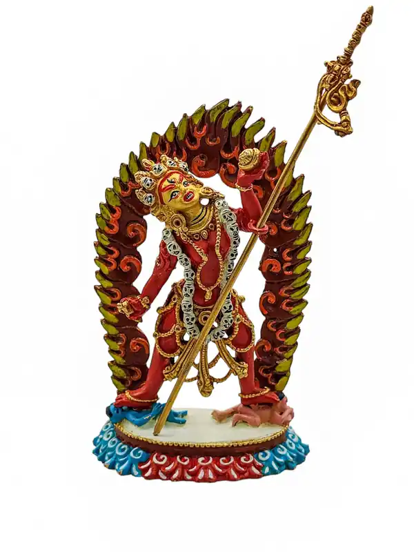 Statue miniature en cuivre de Vajrayogini – 10 cm, art divin