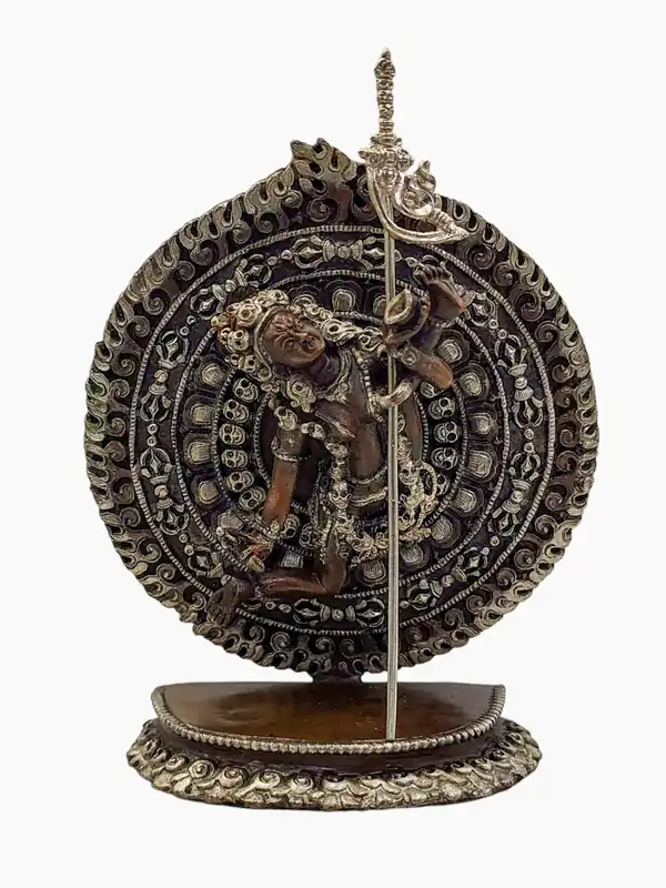 Statue miniature en cuivre d’Akash Yogini