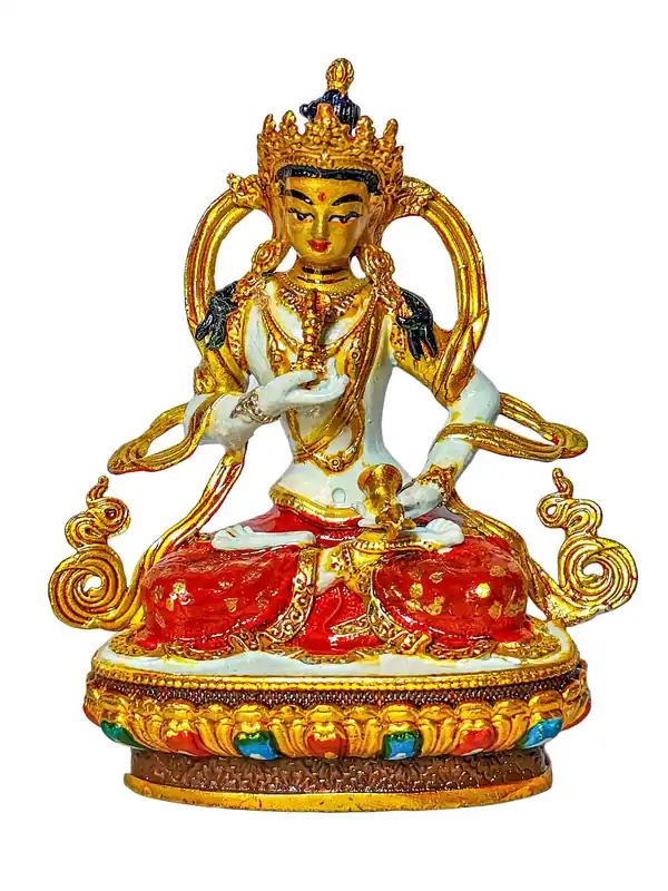 Statue miniature en cuivre de Vajrasattva