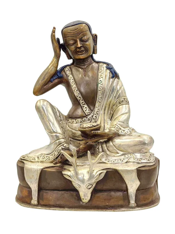 Statue en cuivre de Milarepa – 20 cm de persévérance et d’éveil