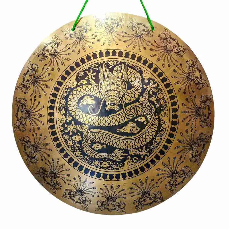 Gong tibétain en bronze pour la tranquillité