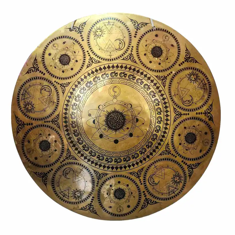 Gong tibétain en bronze pour la méditation