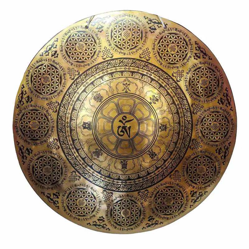 Gong de Vent en Bronze Vajrayana – Éveillez l’Éveil Spirituel