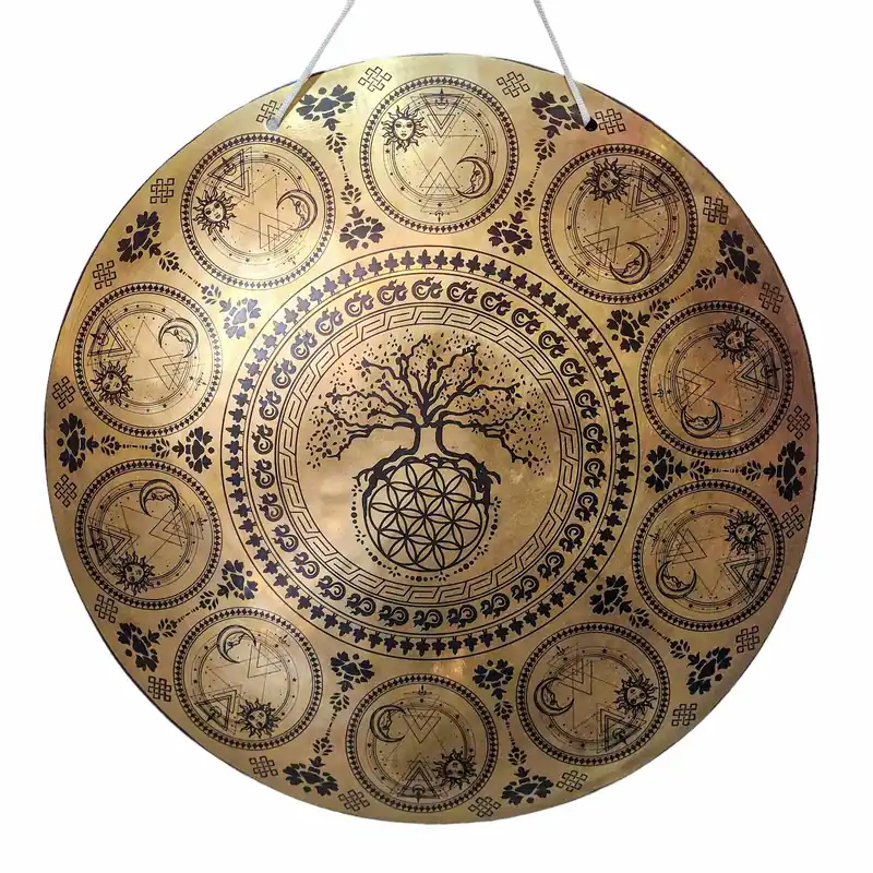 Gong en bronze sacré pour l’éveil spirituel